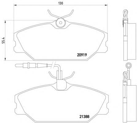 410601531R Renault (RVI) Klocki hamulcowe przednie tarczowe