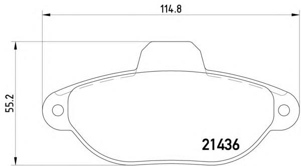 PA0058AF Japan Parts Klocki hamulcowe przednie tarczowe