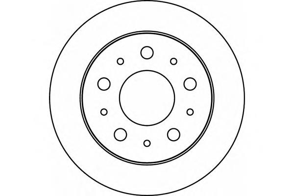 Do koszyka ADP154326 Blue Print Tarcza hamulcowa tylna