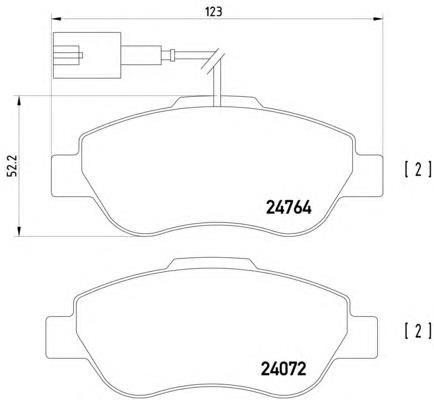 1559697 Ford Klocki hamulcowe przednie tarczowe
