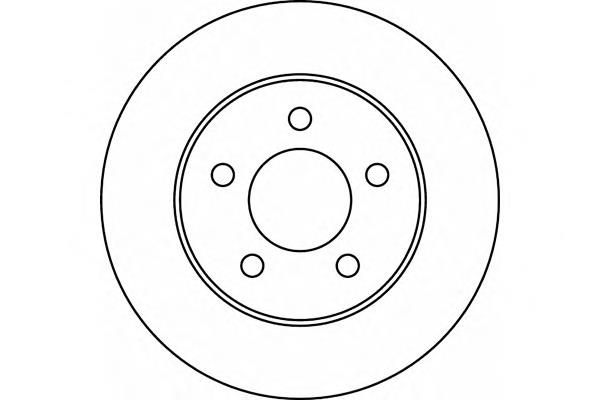 Tarcza hamulcowa przednia 170071 Febi