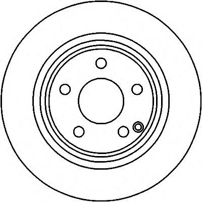 Tarcza hamulcowa przednia 2114210712 Mercedes