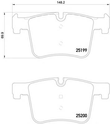 Klocki hamulcowe przednie tarczowe HELLA 8DB355015781 cena, od 34,14 USD