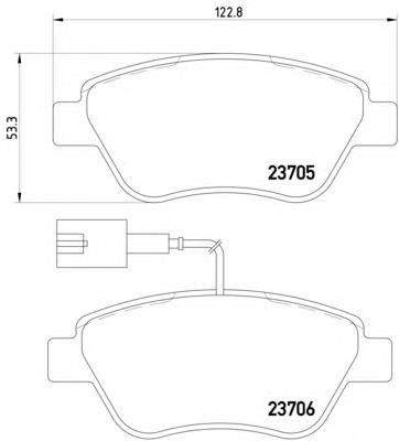 Klocki hamulcowe przednie tarczowe Fiat/Alfa/Lancia 71770118