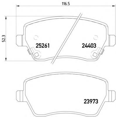 Klocki hamulcowe przednie tarczowe Nissan/Infiniti D10601HA0B