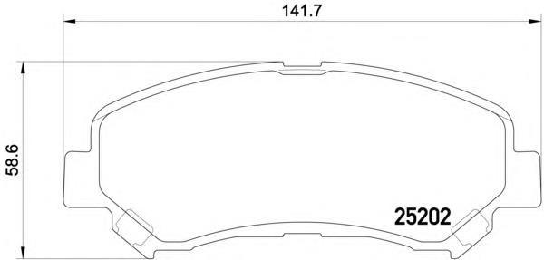 Klocki hamulcowe przednie tarczowe Nissan/Infiniti D1060JD00J cena, od 25,68 USD