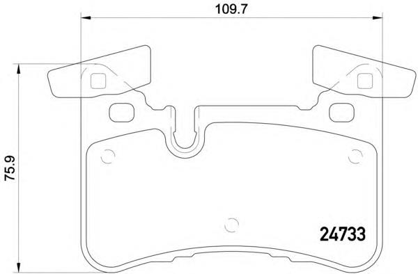 Okładziny (klocki) do hamulców tarczowych tylne Mercedes A6420782081 cena, od 47,17 USD