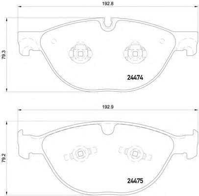 Klocki hamulcowe przednie tarczowe Jaguar C2D3801 cena, od 63,18 USD