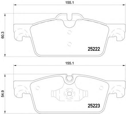 Klocki hamulcowe przednie tarczowe Peugeot/Citroen 1610103580 cena, od 35,08 USD