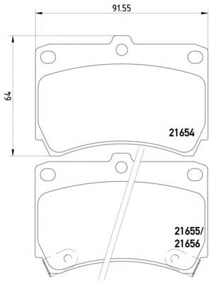 Klocki hamulcowe przednie tarczowe B4Y53323Z Hyundai/Kia