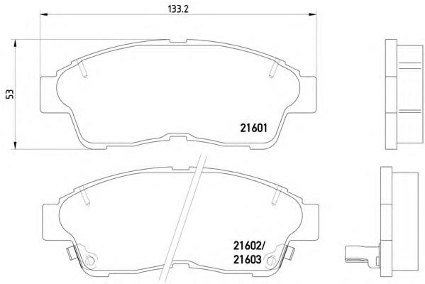 Klocki hamulcowe przednie tarczowe HELLA 8DB355016421 cena, od 20,97 USD