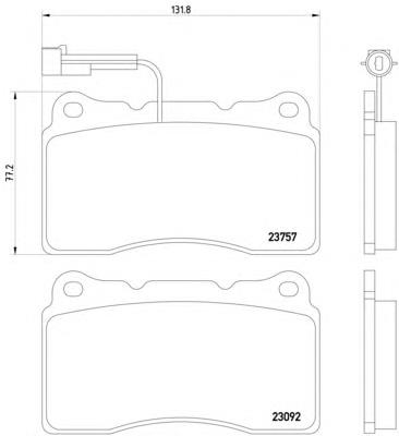 Klocki hamulcowe przednie tarczowe Fiat/Alfa/Lancia 77364516 cena, od 33,48 USD