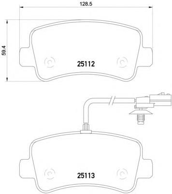 Okładziny (klocki) do hamulców tarczowych tylne Renault (RVI) 8660004443