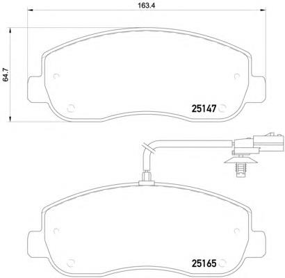 95522278 Opel Klocki hamulcowe przednie tarczowe
