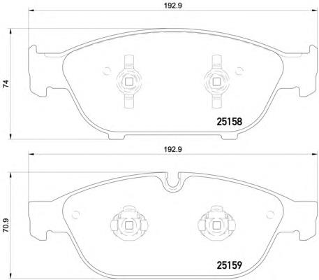 Do koszyka 4G0698151AJ VAG Klocki hamulcowe przednie tarczowe