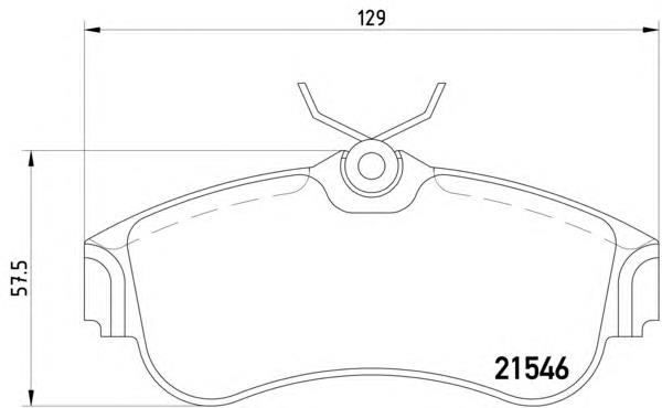 Klocki hamulcowe przednie tarczowe Nissan/Infiniti 410604M526 cena, od 23,73 USD