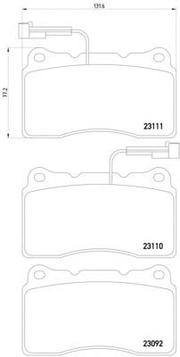 Do koszyka 77364516 Fiat/Alfa/Lancia Klocki hamulcowe przednie tarczowe