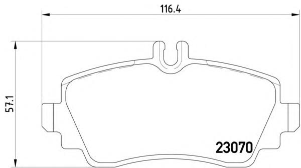 Klocki hamulcowe przednie tarczowe ADBP420064 Blue Print