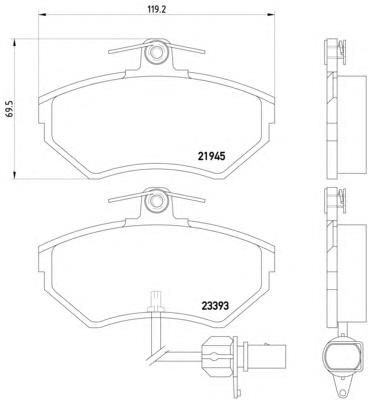 8DB355018451 HELLA klocki hamulcowe przednie tarczowe