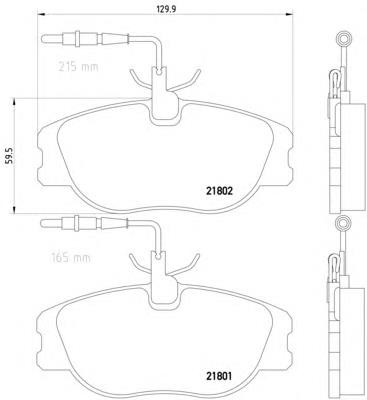 425453 Peugeot/Citroen Klocki hamulcowe przednie tarczowe