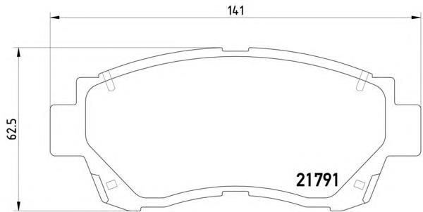 Klocki hamulcowe przednie tarczowe Toyota 0449106080 cena, od 16,57 USD