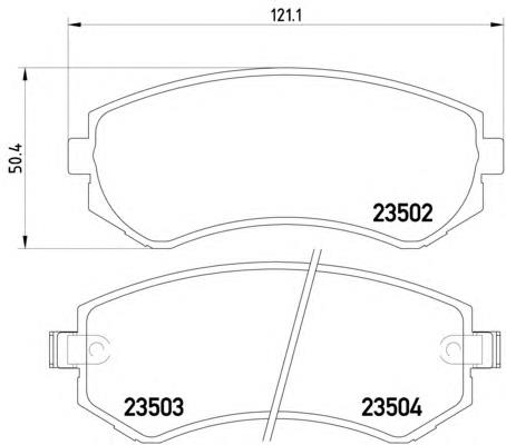 Klocki hamulcowe przednie tarczowe Nissan/Infiniti 44060VC090 cena, od 15,79 USD
