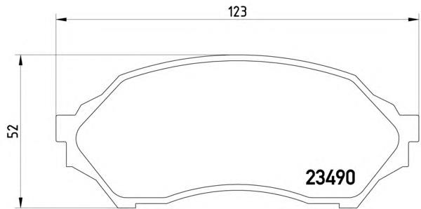 Klocki hamulcowe przednie tarczowe Mazda B2YD3328Z cena, od 14,75 USD