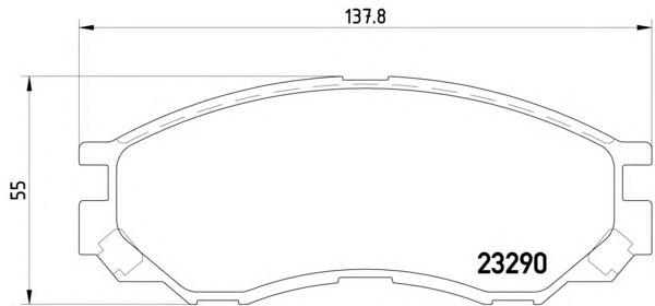 Do koszyka MZ690016 Mitsubishi Klocki hamulcowe przednie tarczowe