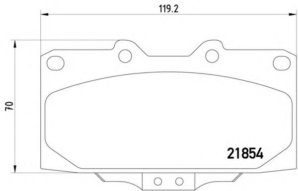 Klocki hamulcowe przednie tarczowe LP1020 Delphi
