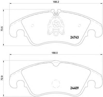 8DB355013751 HELLA klocki hamulcowe przednie tarczowe