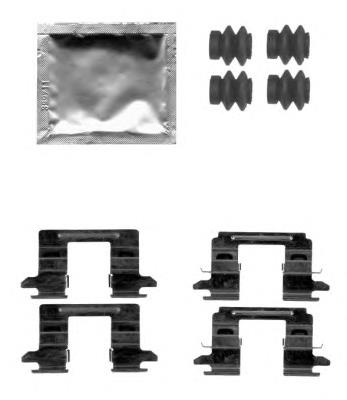 Zestaw sprężynek do mocowania klocków tarczowych tylnych Nissan/Infiniti D40801KD0A cena, od 16,54 USD