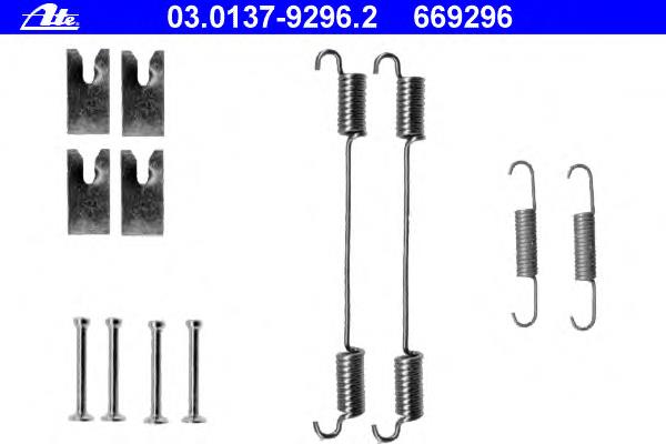 0009947691 Fiat/Alfa/Lancia Zestaw montażowy szczęk hamulcowych tylnych
