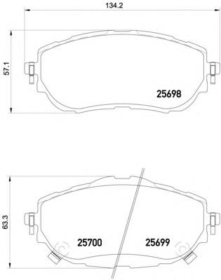 446502391 Toyota klocki hamulcowe przednie tarczowe