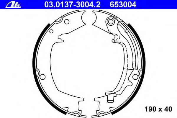 Klocki hamulca ręcznego 5835026A10 Hyundai/Kia