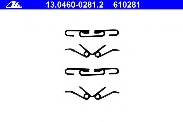 2D0698295A VAG zestaw sprężyn do mocowania tylnych klocków tarczowych