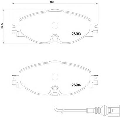 ADV184233 Blue Print klocki hamulcowe przednie tarczowe