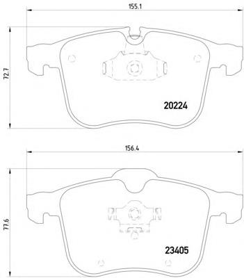 93188113 General Motors Klocki hamulcowe przednie tarczowe