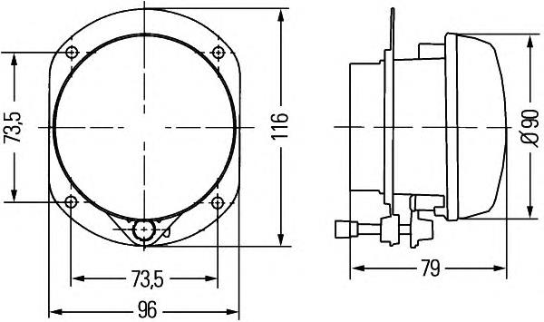 Do koszyka 1N0009295087 HELLA Lampa przeciwmgielna prawa