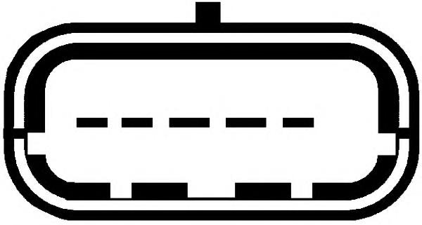 Do koszyka 1255117 Ford Czujnik przepływu powietrza, przepływomierz powietrza M.A.F.