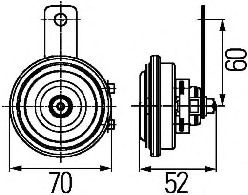 Sygnał dźwiękowy (klakson) MR957449 Mitsubishi