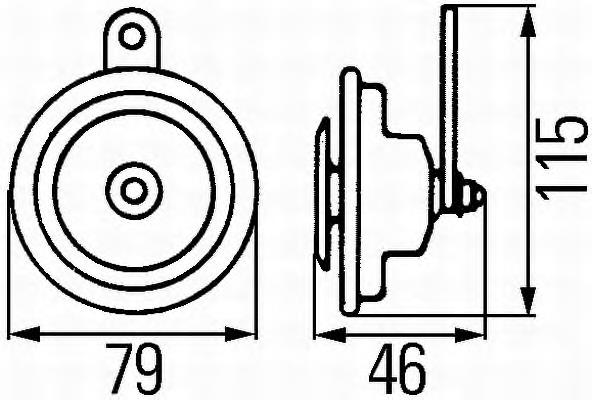 Sygnał dźwiękowy (klakson) Mitsubishi MR957449 cena, od 33,35 USD