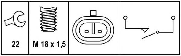 46410524 Fiat/Alfa/Lancia Czujnik włączania światła cofania