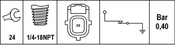 Do koszyka 2646770 Ford Czujnik ciśnienia oleju