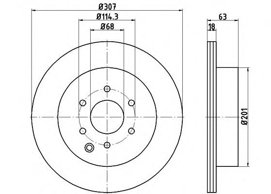 09D94211 Brembo Tarcza hamulcowa tylna