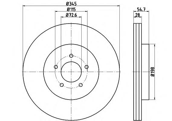 09A4041X Brembo Tarcza hamulcowa przednia