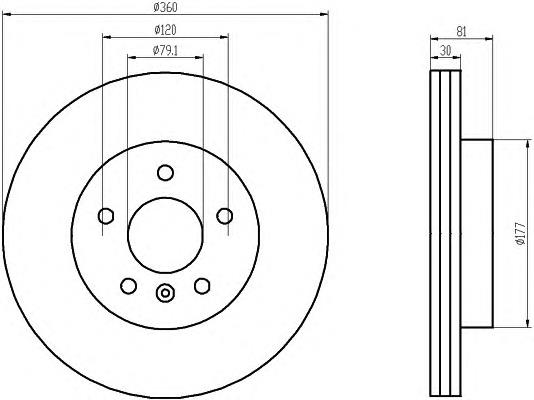 Do koszyka SDB500193 Land Rover Tarcza hamulcowa przednia