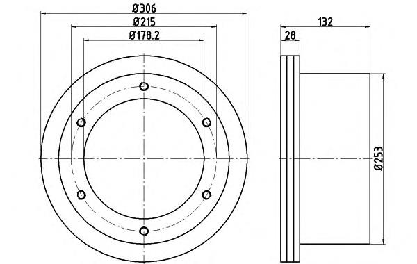 Tarcza hamulcowa tylna Iveco 2996049 cena, od 113,82 USD