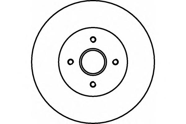 Tarcza hamulcowa tylna NFB5612 NFC