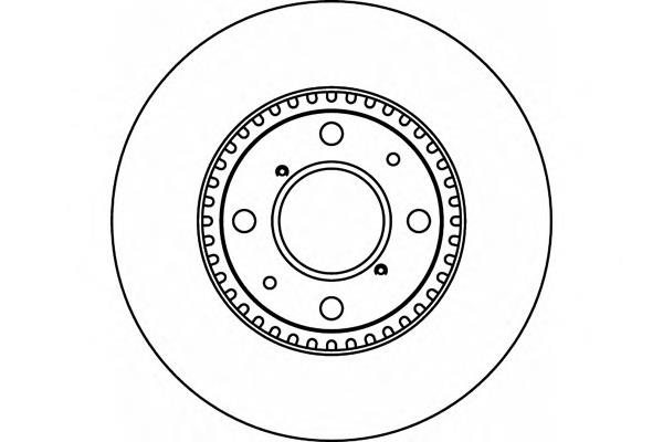 DI815C Japan Parts Tarcza hamulcowa przednia
