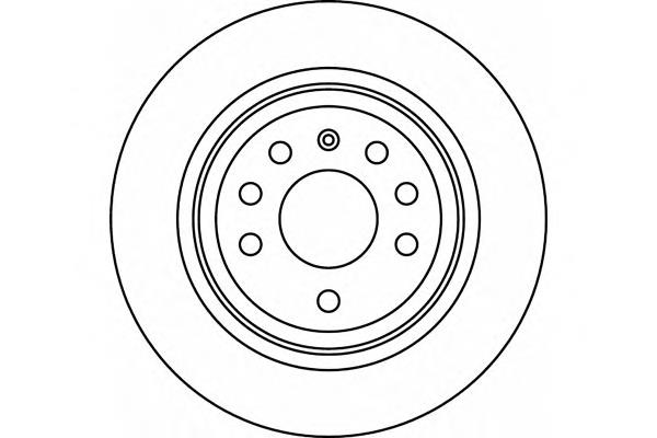 Tarcza hamulcowa tylna 93171778 Opel
